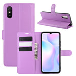 Per Xiaomi Redmi 9A Litchi Texture Custodia protettiva a vibrazione orizzontale con supporto, slot per schede e portafoglio, For Redmi 9A, For Xiaomi Redmi 9A
