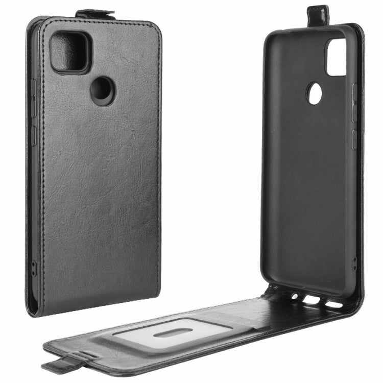 Per Xiaomi Redmi 9C R64 Texture Custodia protettiva in pelle a vibrazione verticale singola con slot per schede e cornice per foto, For Redmi 9C