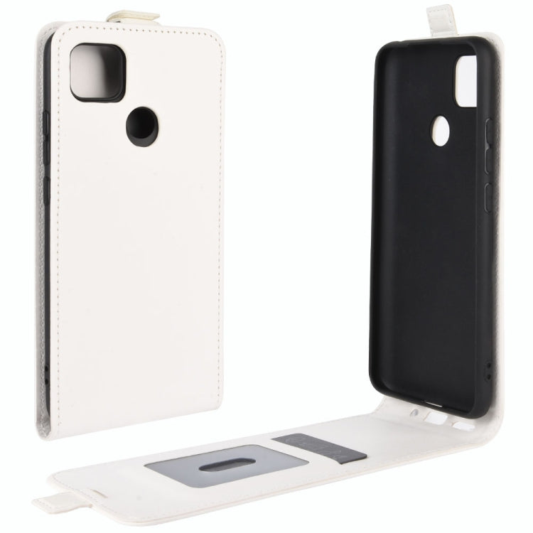 Per Xiaomi Redmi 9C R64 Texture Custodia protettiva in pelle a vibrazione verticale singola con slot per schede e cornice per foto, For Redmi 9C
