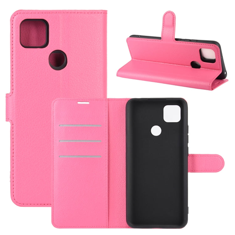 Per Xiaomi Redmi 9C Litchi Texture Custodia protettiva a vibrazione orizzontale con supporto, slot per schede e portafoglio, For Redmi 9C, For Xiaomi Redmi 9C