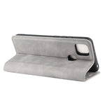 Per Xiaomi Redmi 9C Custodia in pelle con ventosa magnetica per affari retro-pelle con supporto, slot per schede e portafoglio, For Redmi 9C