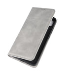 Per Xiaomi Redmi 9C Custodia in pelle con ventosa magnetica per affari retro-pelle con supporto, slot per schede e portafoglio, For Redmi 9C