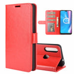 Per Alcatel 1SE 2020 R64 Texture Custodia protettiva a vibrazione orizzontale singola con supporto e slot per schede e portafoglio e cornice per foto, For Alcatel 1SE 2020