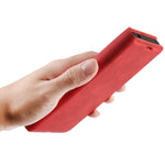 Per Xiaomi Redmi 9A Custodia in pelle con ventosa magnetica per affari con pelle retrò con supporto, slot per schede e portafoglio, For Redmi 9A