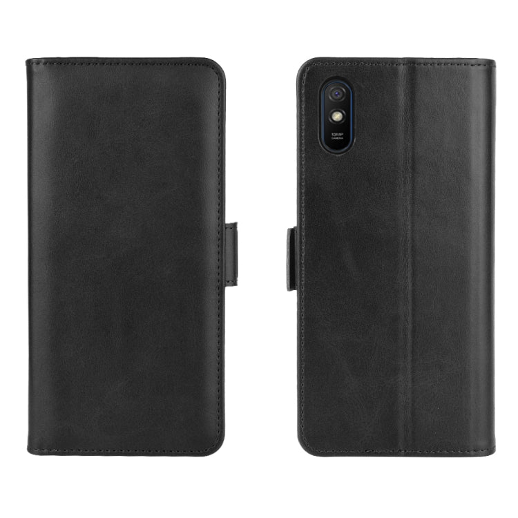 Per Xiaomi Redmi 9A Custodia in pelle a vibrazione orizzontale con fibbia magnetica a doppio lato con supporto e slot per schede e portafoglio, For Redmi 9A, For Xiaomi Redmi 9A
