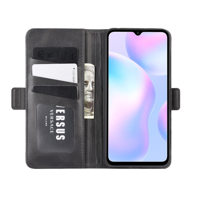 Per Xiaomi Redmi 9A Custodia in pelle a vibrazione orizzontale con fibbia magnetica a doppio lato con supporto e slot per schede e portafoglio, For Redmi 9A, For Xiaomi Redmi 9A