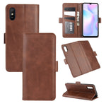 Per Xiaomi Redmi 9A Custodia in pelle a vibrazione orizzontale con fibbia magnetica a doppio lato con supporto e slot per schede e portafoglio, For Redmi 9A, For Xiaomi Redmi 9A