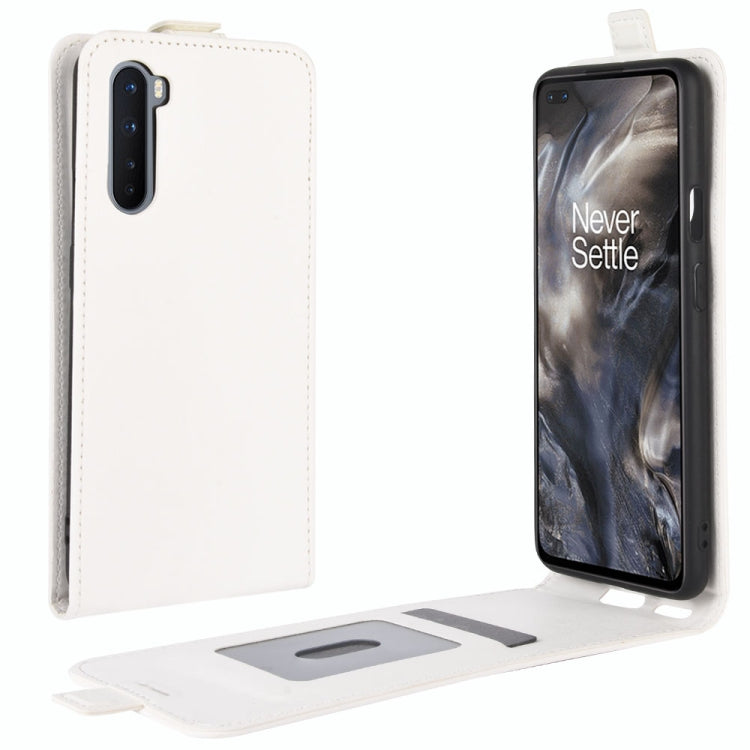 Per OnePlus Nord R64 Texture Custodia protettiva in pelle a vibrazione verticale singola con slot per schede e cornice per foto, For OnePlus Nord