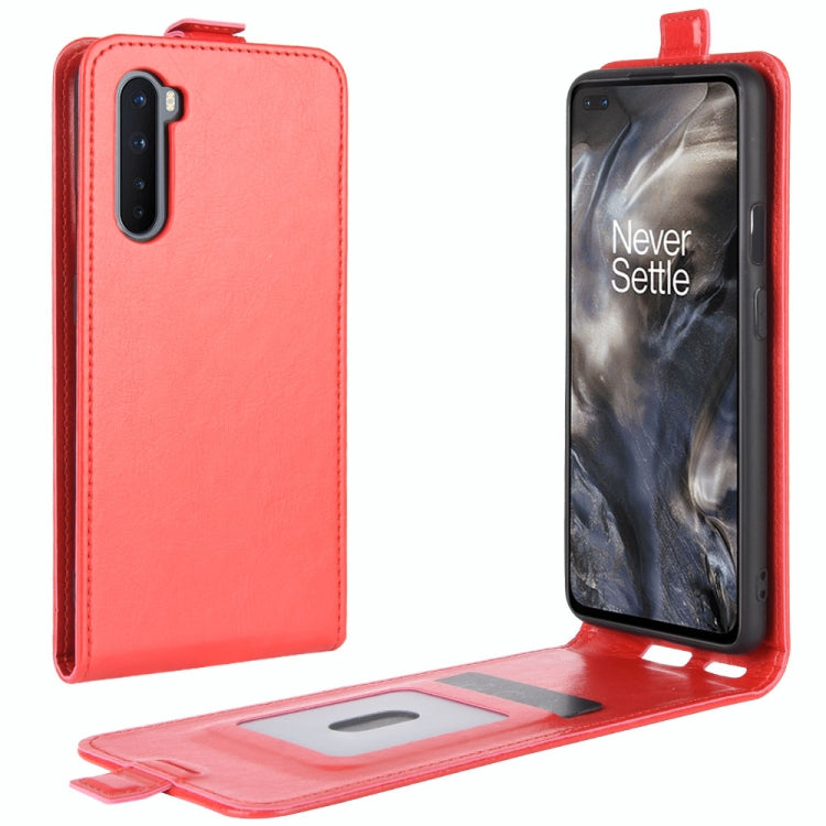 Per OnePlus Nord R64 Texture Custodia protettiva in pelle a vibrazione verticale singola con slot per schede e cornice per foto, For OnePlus Nord