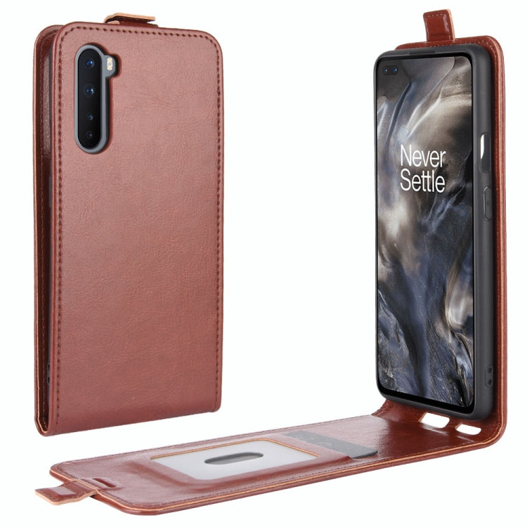 Per OnePlus Nord R64 Texture Custodia protettiva in pelle a vibrazione verticale singola con slot per schede e cornice per foto, For OnePlus Nord