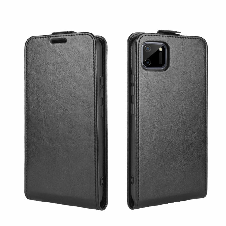 Per Realme C11 R64 Texture Custodia protettiva in pelle a vibrazione verticale singola con slot per schede e cornice per foto, For OPPO Realme C11