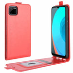 Per Realme C11 R64 Texture Custodia protettiva in pelle a vibrazione verticale singola con slot per schede e cornice per foto, For OPPO Realme C11