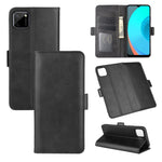 Per OPPO Realme C11 Custodia in pelle a vibrazione orizzontale con fibbia magnetica a doppio lato con supporto e slot per schede e portafoglio, For OPPO Realme C11
