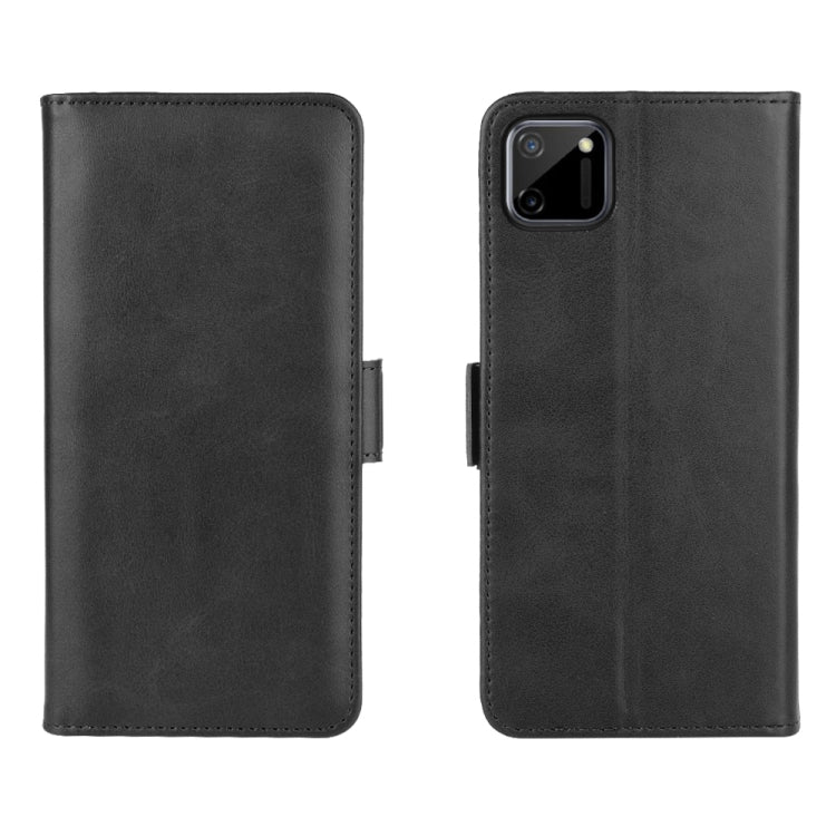 Per OPPO Realme C11 Custodia in pelle a vibrazione orizzontale con fibbia magnetica a doppio lato con supporto e slot per schede e portafoglio, For OPPO Realme C11