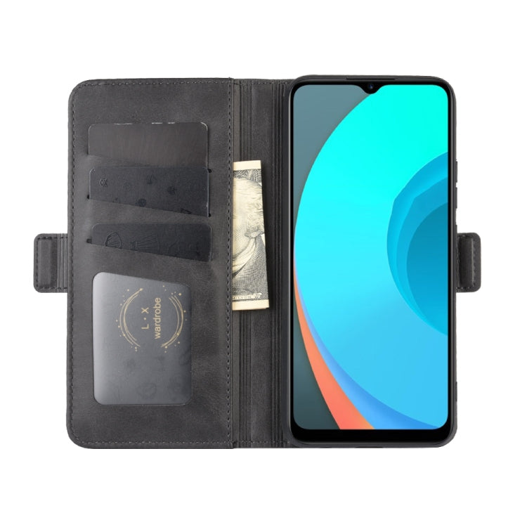 Per OPPO Realme C11 Custodia in pelle a vibrazione orizzontale con fibbia magnetica a doppio lato con supporto e slot per schede e portafoglio, For OPPO Realme C11