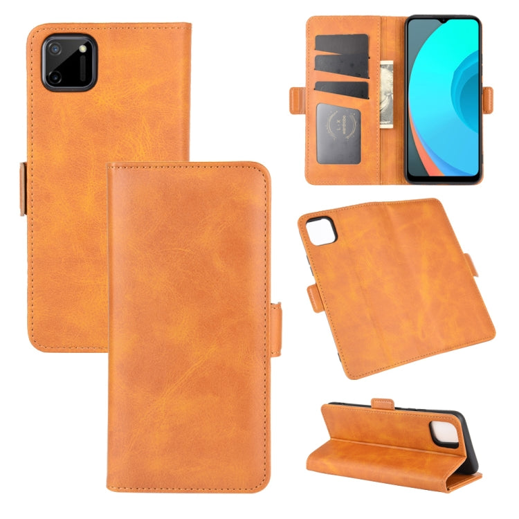 Per OPPO Realme C11 Custodia in pelle a vibrazione orizzontale con fibbia magnetica a doppio lato con supporto e slot per schede e portafoglio, For OPPO Realme C11