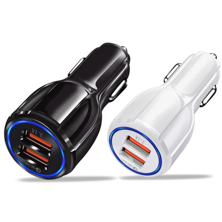 Caricabatterie rapido auto Dual USB QC3.0 6A 30W