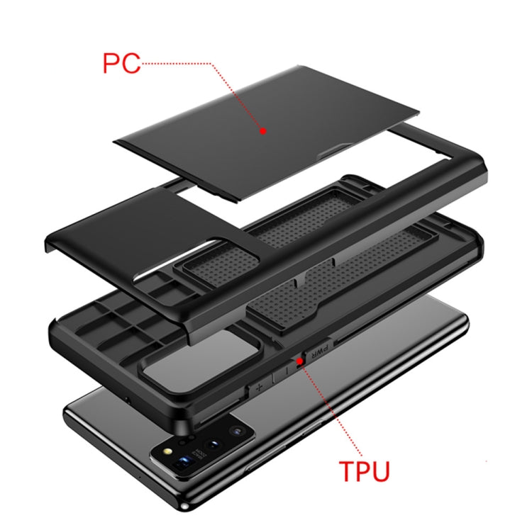 Custodia protettiva per Samsung Note20 con slot carte