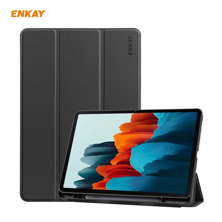 Custodia in pelle PU con slot penna per Samsung Galaxy Tab S7 S8
