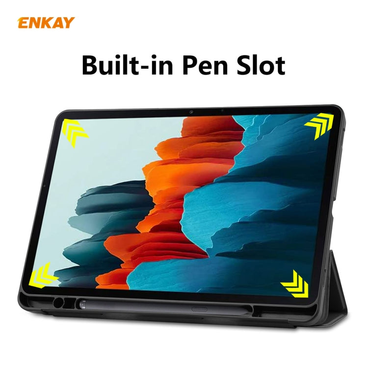 Custodia in pelle PU con slot penna per Samsung Galaxy Tab S7 S8