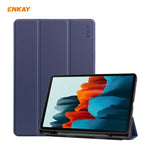 Custodia in pelle PU con slot penna per Samsung Galaxy Tab S7 S8