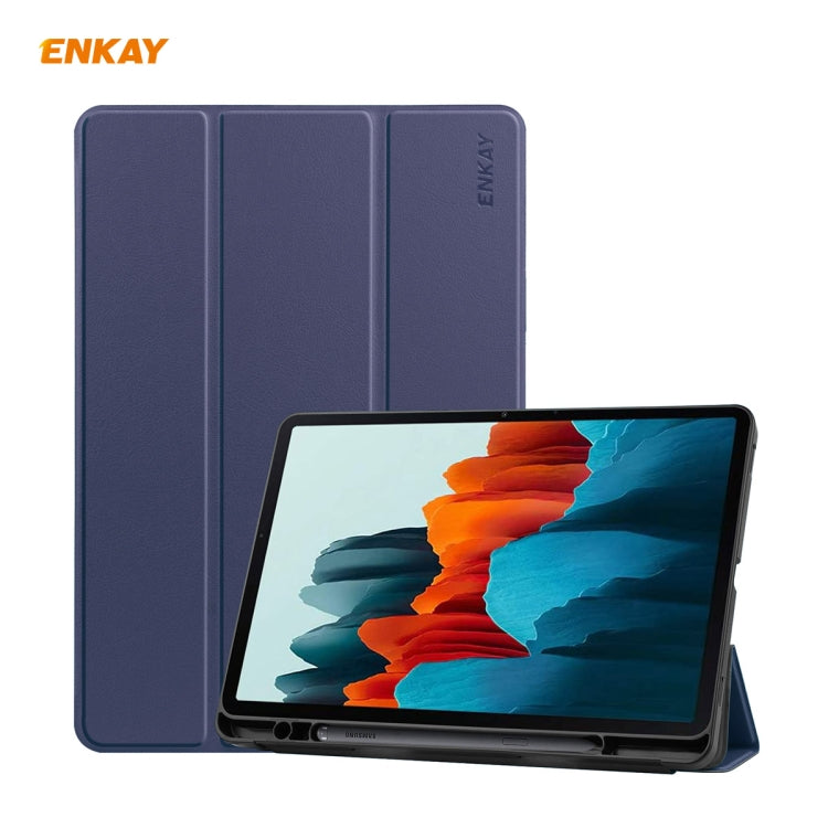 Custodia in pelle PU con slot penna per Samsung Galaxy Tab S7 S8