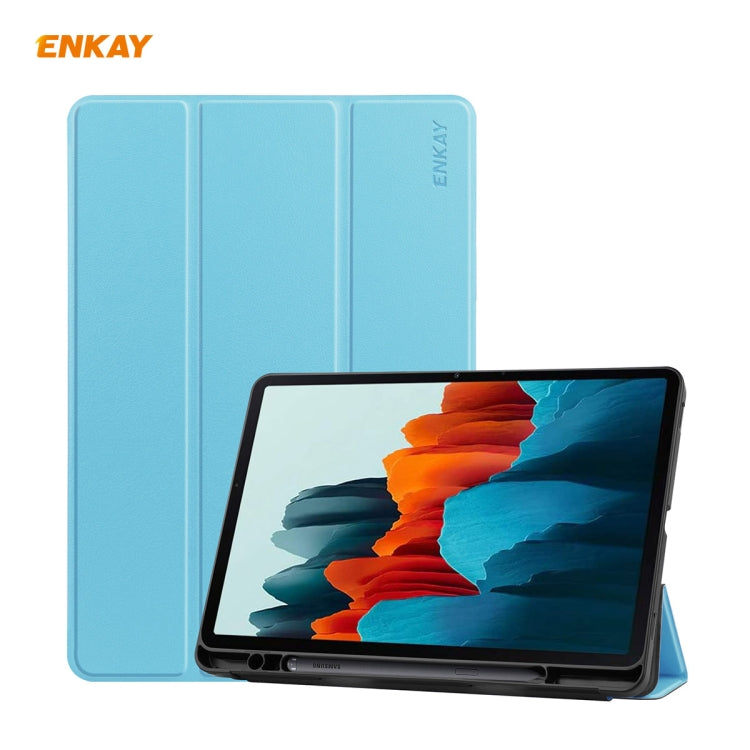 Custodia in pelle PU con slot penna per Samsung Galaxy Tab S7 S8