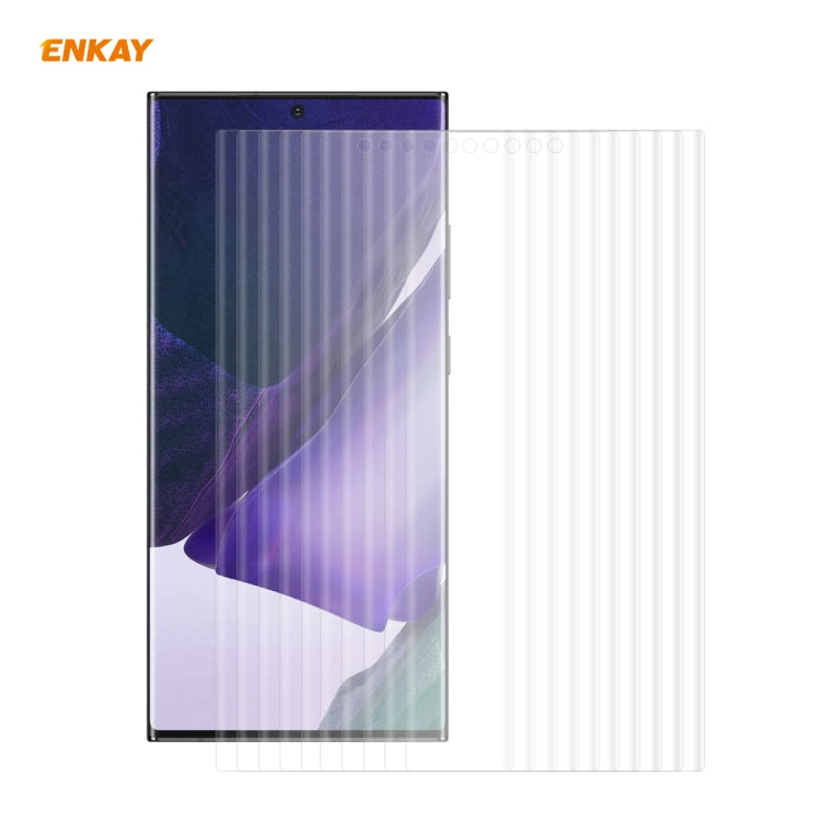 Per Samsung Galaxy Note 20 Ultra 10 PCS ENKAY Hat-Prince 3D Full Screen PET Curvo Piegatura a caldo Pellicola salvaschermo HD Pellicola morbida, For Samsung Galaxy Note 20 Ultra