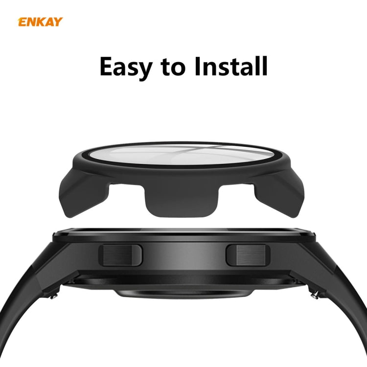 Custodia PC e pellicola vetro temperato per Huawei Watch GT 2e 46