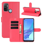 Per OPPO A53 2020/OPPO A32 2020 Litchi Texture Custodia protettiva a vibrazione orizzontale con supporto e slot per schede e portafoglio, For OPPO A53 2020
