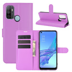 Per OPPO A53 2020/OPPO A32 2020 Litchi Texture Custodia protettiva a vibrazione orizzontale con supporto e slot per schede e portafoglio, For OPPO A53 2020