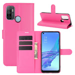 Per OPPO A53 2020/OPPO A32 2020 Litchi Texture Custodia protettiva a vibrazione orizzontale con supporto e slot per schede e portafoglio, For OPPO A53 2020