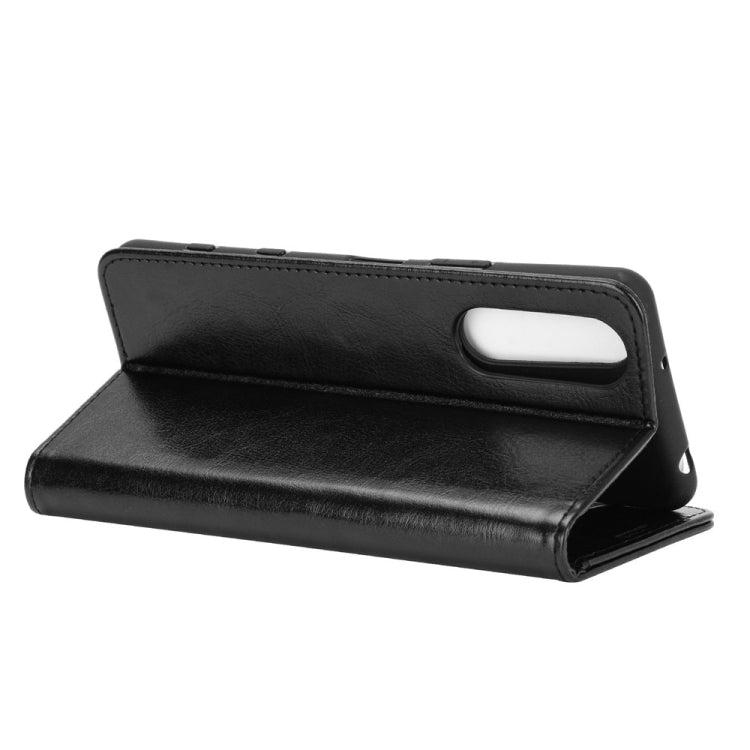 Per Sony Xperia 5 II R64 Texture Custodia protettiva a vibrazione orizzontale singola con supporto e slot per schede e portafoglio e cornice per foto, For Sony Xperia 5 II