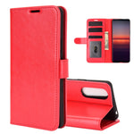 Per Sony Xperia 5 II R64 Texture Custodia protettiva a vibrazione orizzontale singola con supporto e slot per schede e portafoglio e cornice per foto, For Sony Xperia 5 II