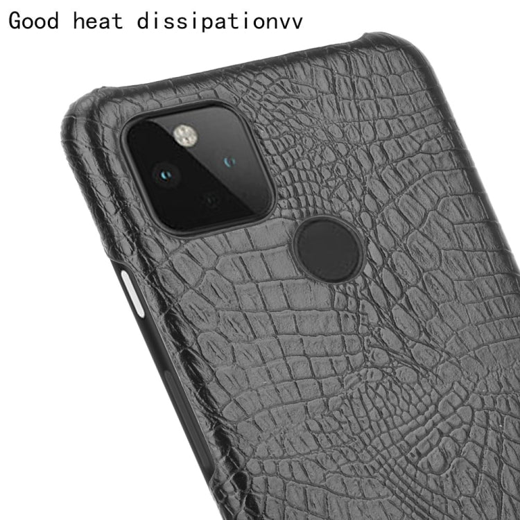 Per Google Pixel 4a 5G Custodia antiurto in coccodrillo Texture PC + PU, For Google Pixel 4a 5G