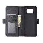 Per Xiaomi Poco X3/X3 NFC custodia in pelle a vibrazione orizzontale con fibbia magnetica a doppio lato con supporto e slot per schede e portafoglio, For Xiaomi Poco X3
