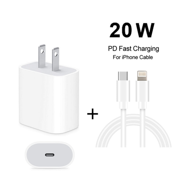 Caricatore da viaggio USB-C PD 20W con cavo dati da 1 m - immagine 2