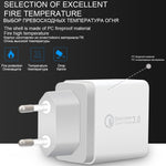 Caricabatterie rapido 30W QC 3.0 doppia USB EU Plug
