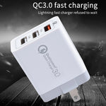 Caricabatterie rapido 30W USB QC 3.0 con cavo Micro USB 1m