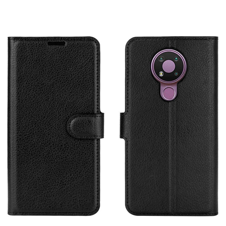 Per Nokia 3.4 Litchi Texture Custodia protettiva a vibrazione orizzontale con supporto, slot per schede e portafoglio, For Nokia 3.4