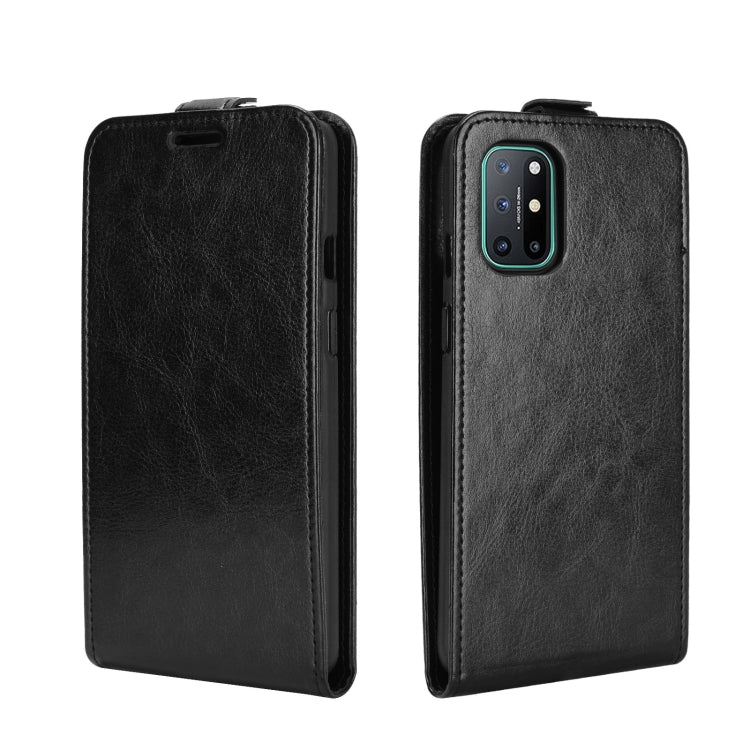 Per OnePlus 8T R64 Texture Custodia protettiva in pelle a vibrazione verticale singola con slot per schede e cornice per foto, For OnePlus 8T