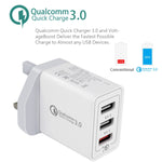 Cavo USB-C 2 in 1 con caricatore QC 3.0 da 30 W, 1 m - immagine 2
