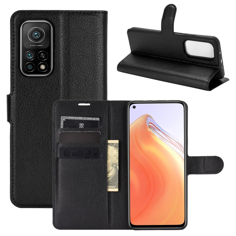 Per Xiaomi Mi 10T / 10T Pro Litchi Texture Custodia protettiva a vibrazione orizzontale con supporto e slot per schede e portafoglio, For Xiaomi Mi 10T