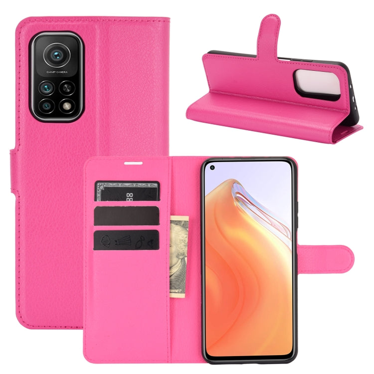 Per Xiaomi Mi 10T / 10T Pro Litchi Texture Custodia protettiva a vibrazione orizzontale con supporto e slot per schede e portafoglio, For Xiaomi Mi 10T