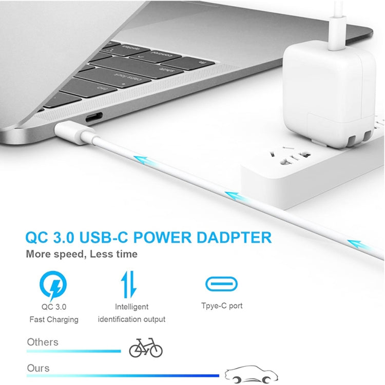 Caricabatterie USB-C 30W PD3.0 con cavo 1m US Plug