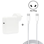 Set cavi ricarica rapida USB-C PD 30W 2m con spina AU