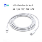 Set cavi ricarica rapida USB-C PD 30W 2m con spina AU