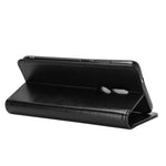 Per Nokia C3 R64 Texture Custodia protettiva a vibrazione orizzontale singola con supporto e slot per schede e portafoglio e cornice per foto, For Nokia C3