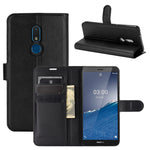Per Nokia C3 Litchi Texture orizzontale Flip custodia in pelle con supporto e slot per schede e portafoglio, For Nokia C3