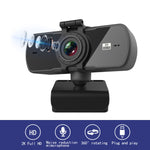 Webcam USB 2K Full HD con microfono e messa a fuoco automatica
